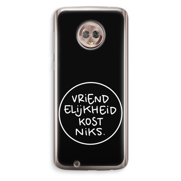 Vriendelijkheid: Motorola Moto G6 Transparant Hoesje