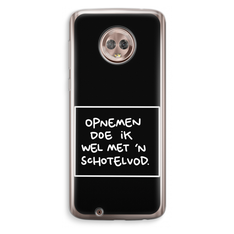 Schotelvod: Motorola Moto G6 Transparant Hoesje