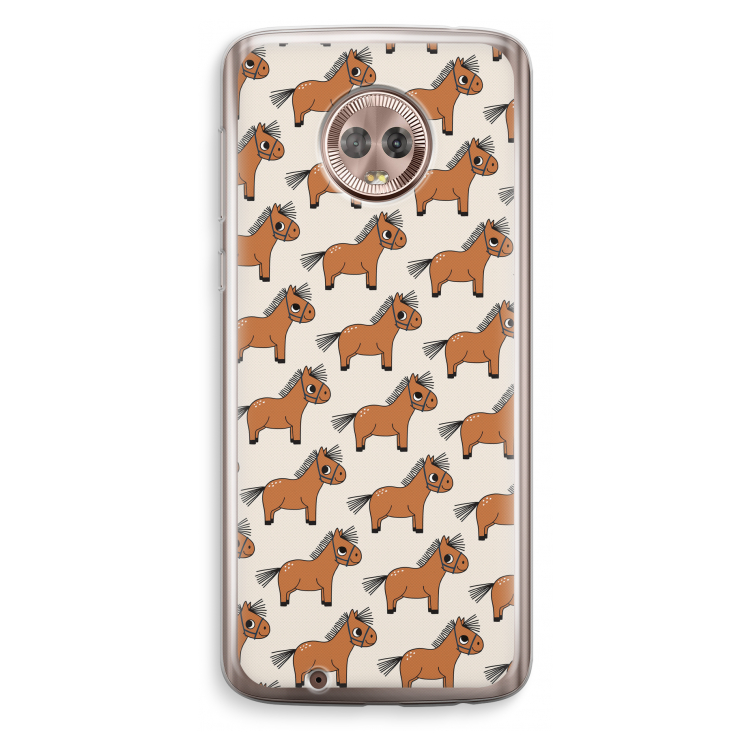 Pony: Motorola Moto G6 Transparant Hoesje