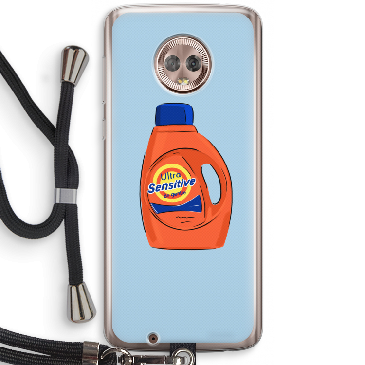 Ultra Sensitive: Motorola Moto G6 Transparant Hoesje met koord