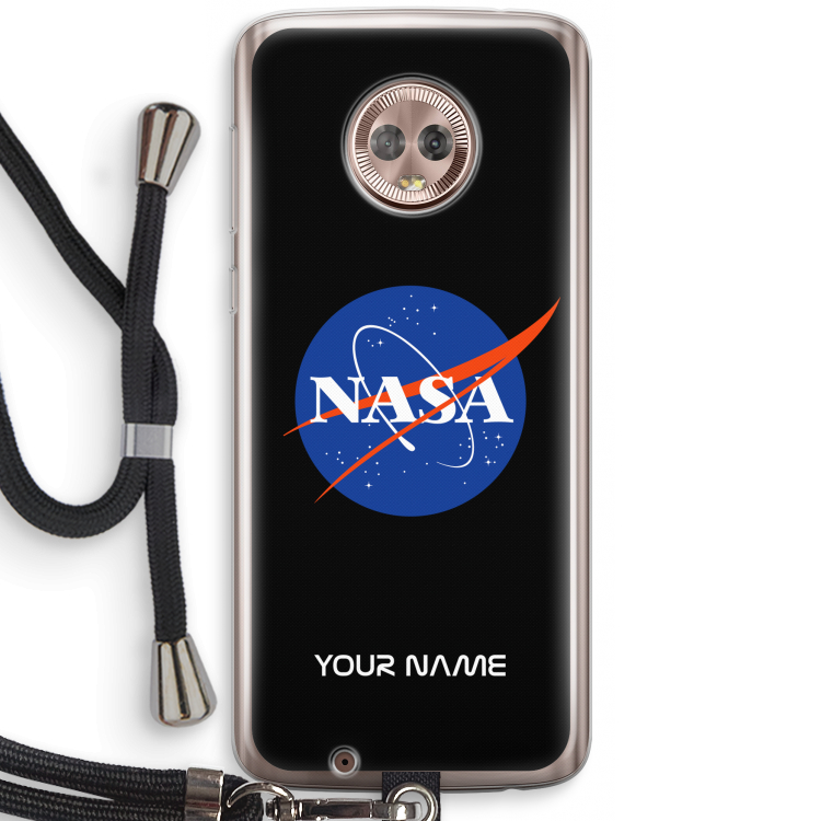 NASA: Motorola Moto G6 Transparant Hoesje met koord