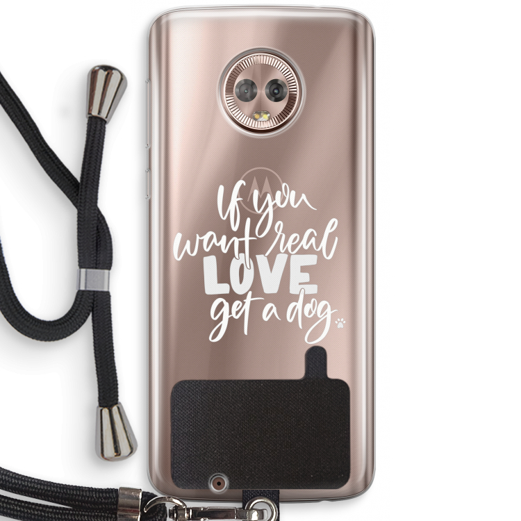 Partner in crime: Motorola Moto G6 Transparant Hoesje met koord
