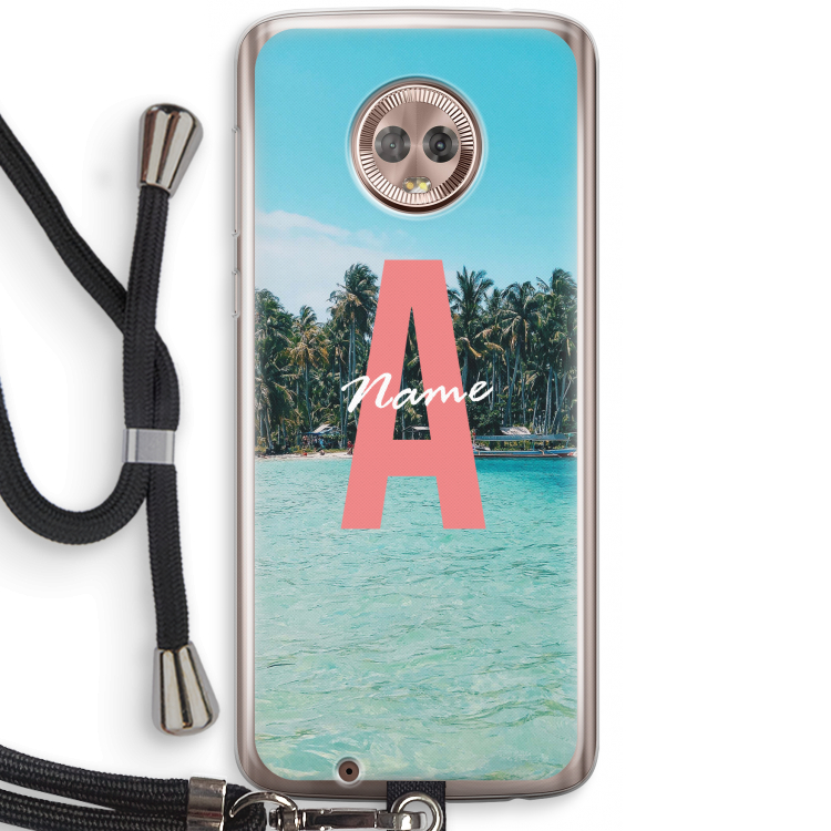 Pacific Dream: Motorola Moto G6 Transparant Hoesje met koord
