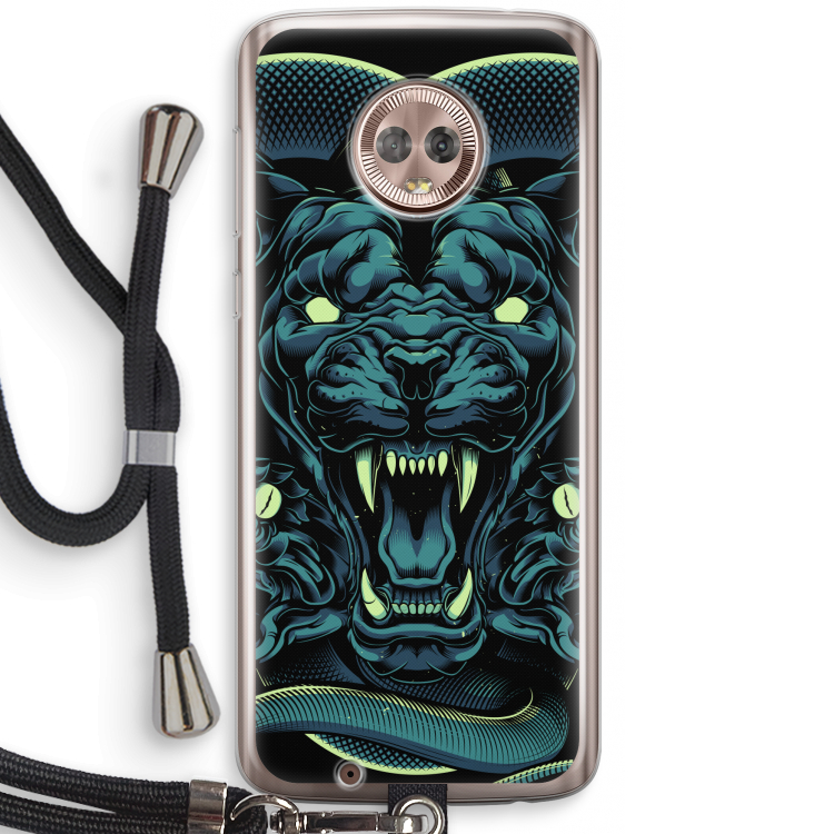 Cougar and Vipers: Motorola Moto G6 Transparant Hoesje met koord
