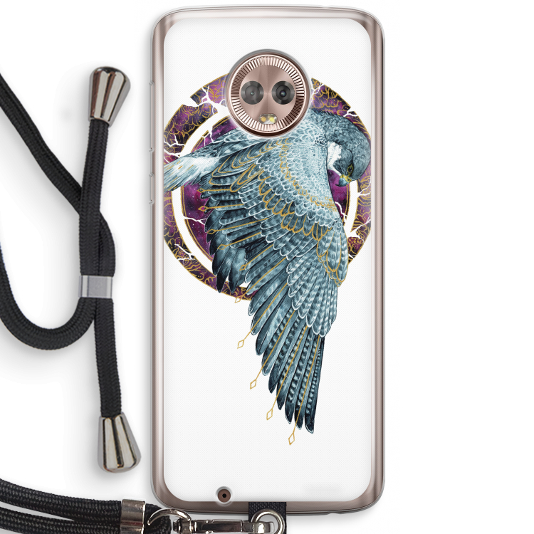Golden Falcon: Motorola Moto G6 Transparant Hoesje met koord