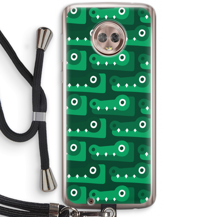 Crocs: Motorola Moto G6 Transparant Hoesje met koord