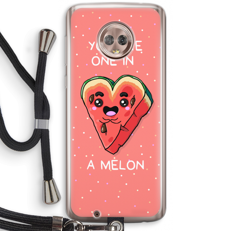 One In A Melon: Motorola Moto G6 Transparant Hoesje met koord