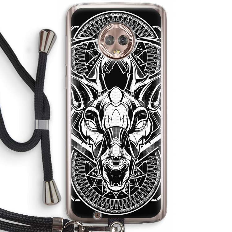 Oh Deer: Motorola Moto G6 Transparant Hoesje met koord