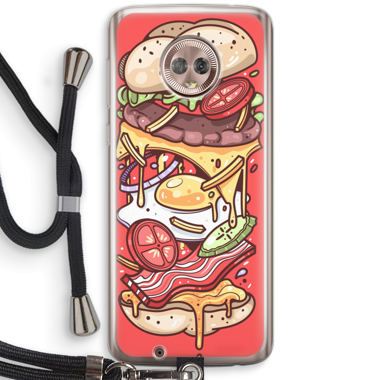 Diet Coke Please: Motorola Moto G6 Transparant Hoesje met koord