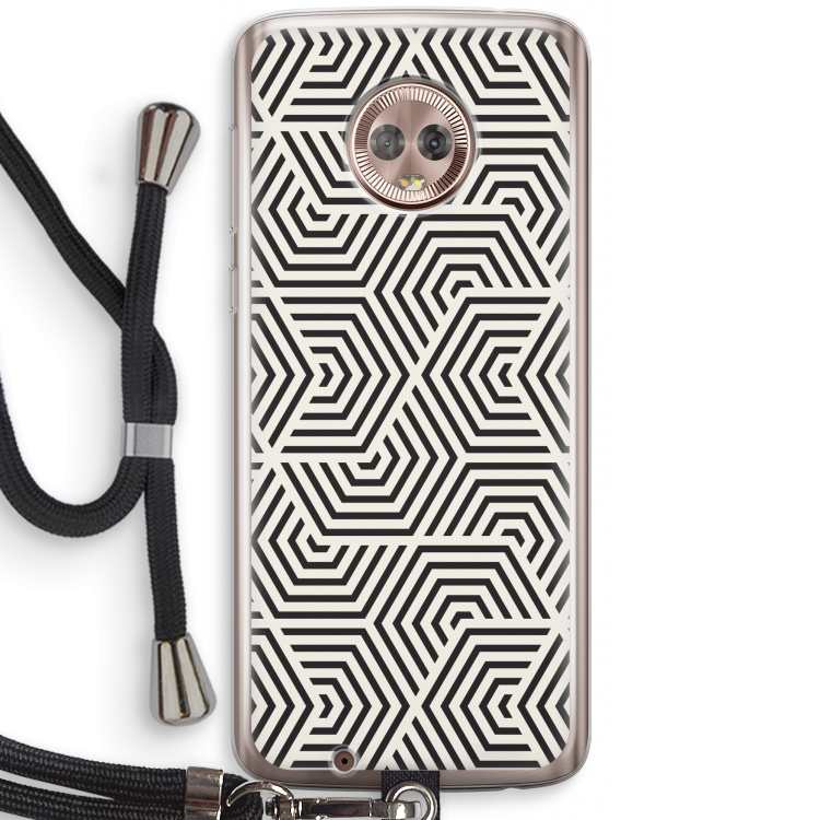 Magic pattern: Motorola Moto G6 Transparant Hoesje met koord