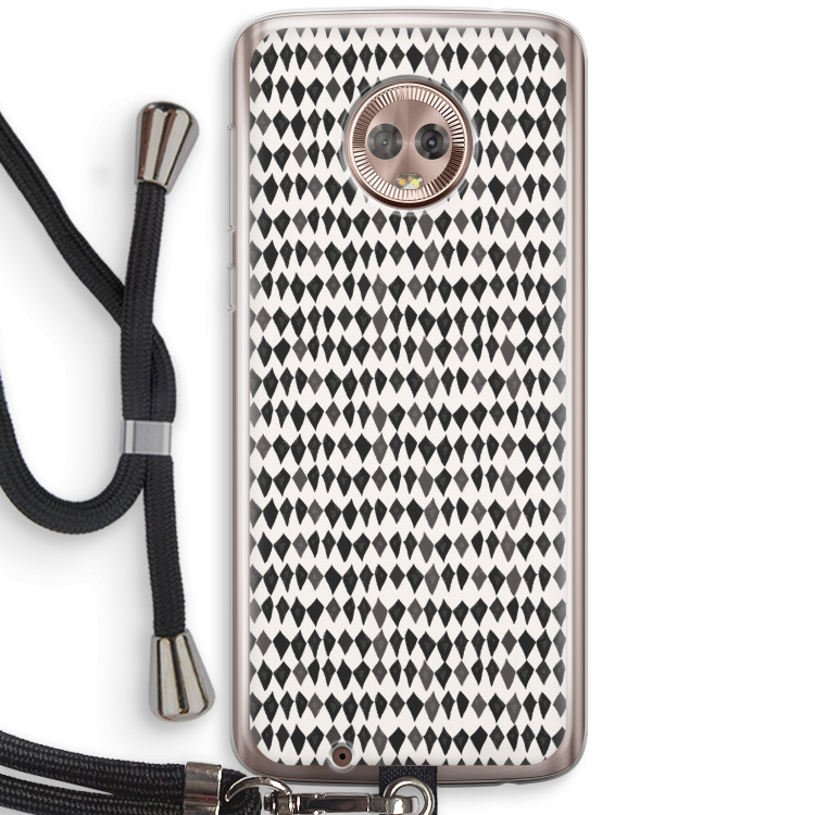 Crazy shapes: Motorola Moto G6 Transparant Hoesje met koord