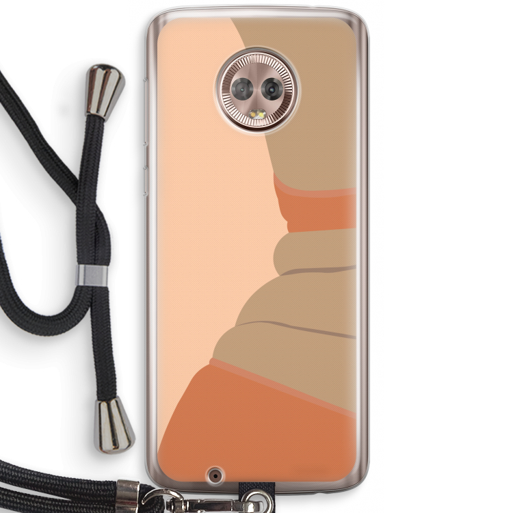 Bikini: Motorola Moto G6 Transparant Hoesje met koord