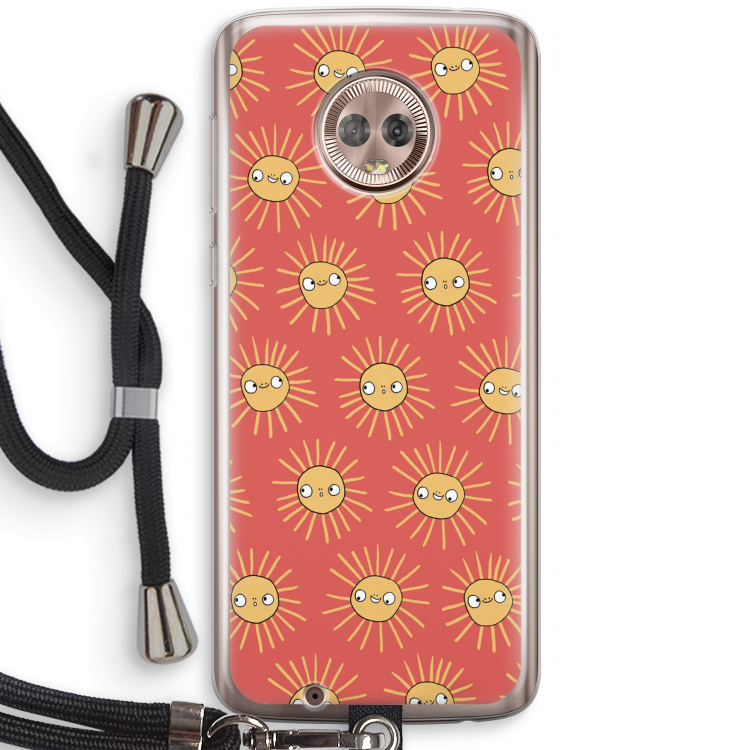 Zon: Motorola Moto G6 Transparant Hoesje met koord