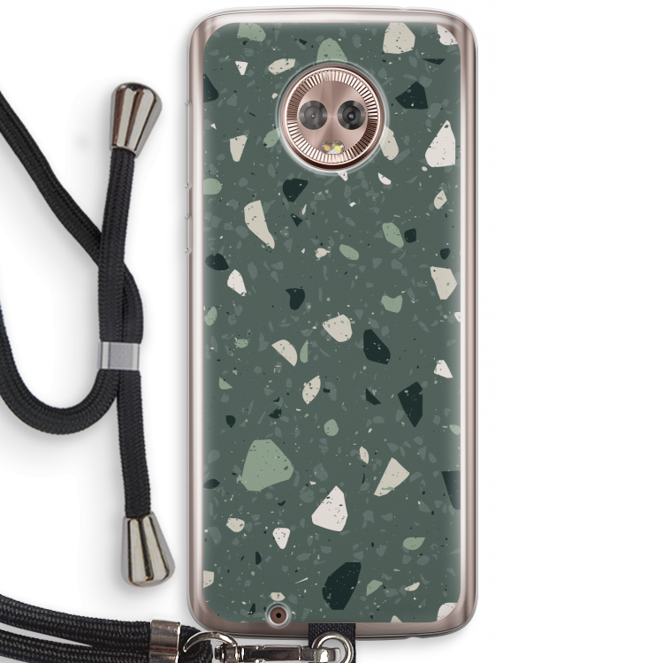 Terrazzo N°19: Motorola Moto G6 Transparant Hoesje met koord