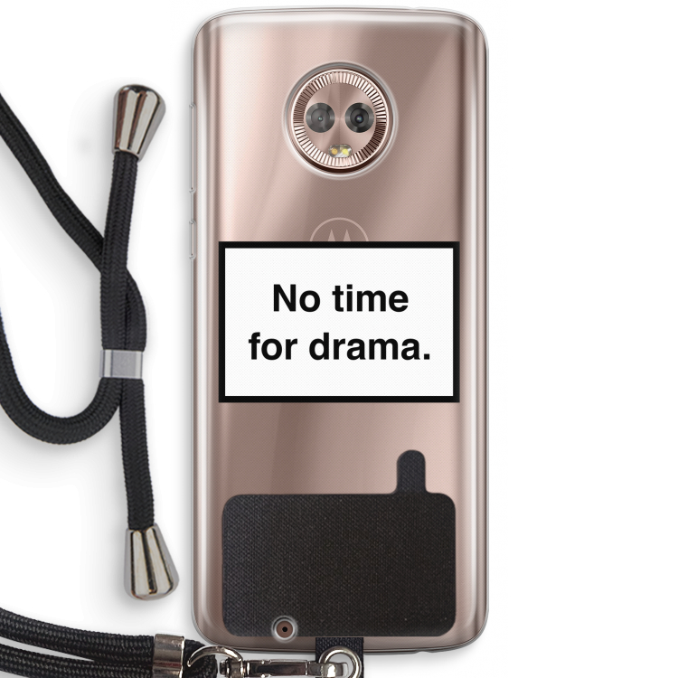 No drama: Motorola Moto G6 Transparant Hoesje met koord