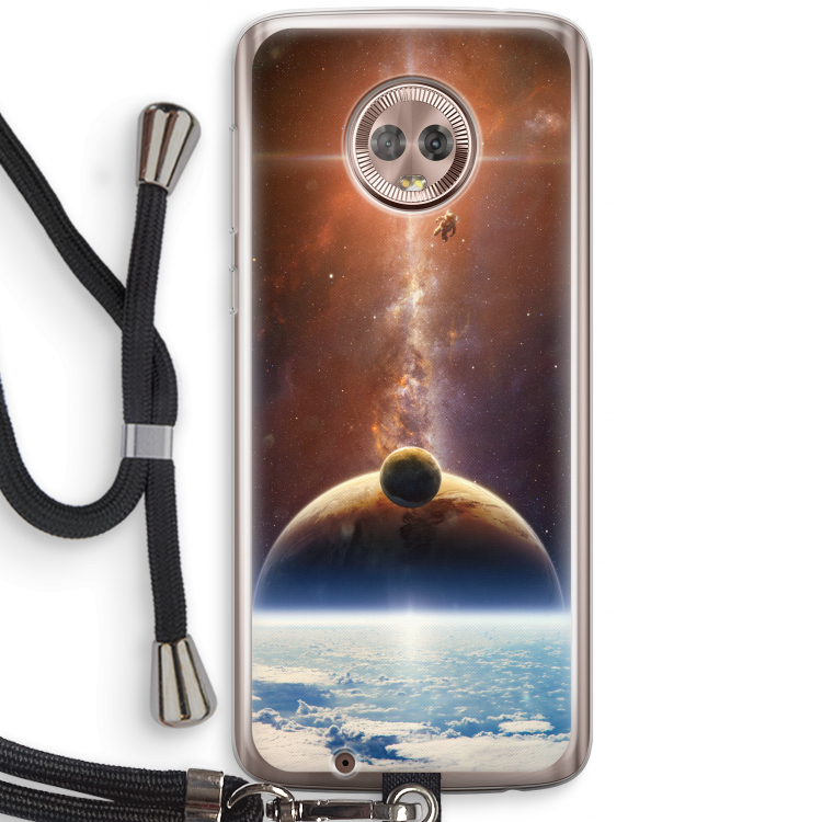 Omicron 2019: Motorola Moto G6 Transparant Hoesje met koord