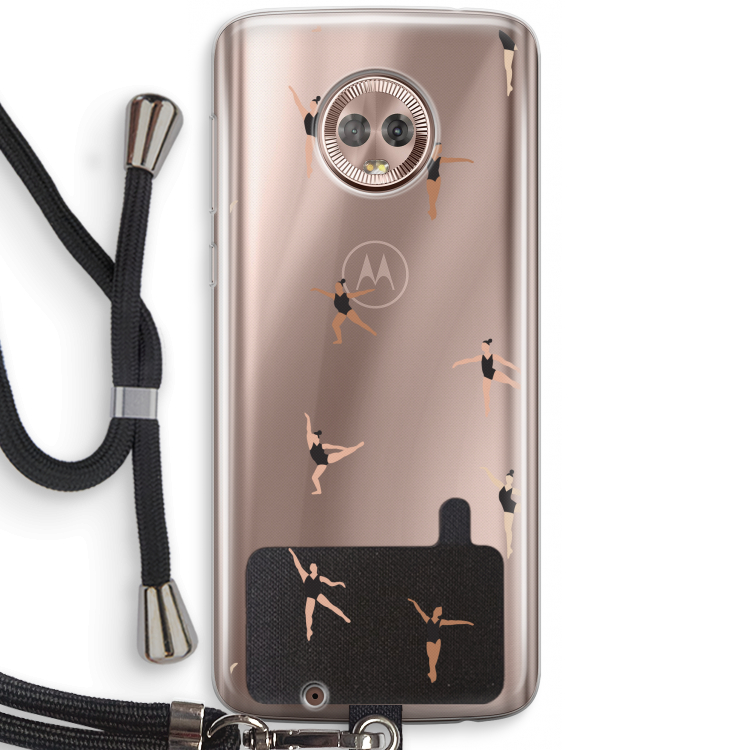 Dancing #1: Motorola Moto G6 Transparant Hoesje met koord