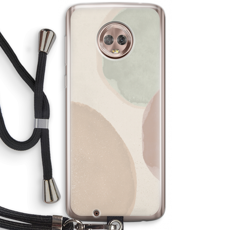 Geo #8: Motorola Moto G6 Transparant Hoesje met koord