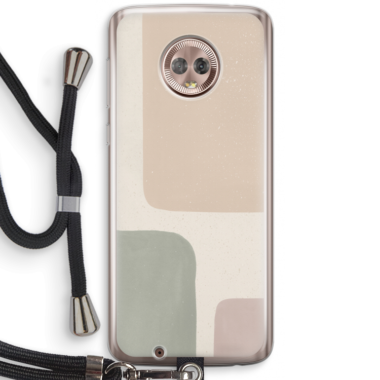 Geo #7: Motorola Moto G6 Transparant Hoesje met koord