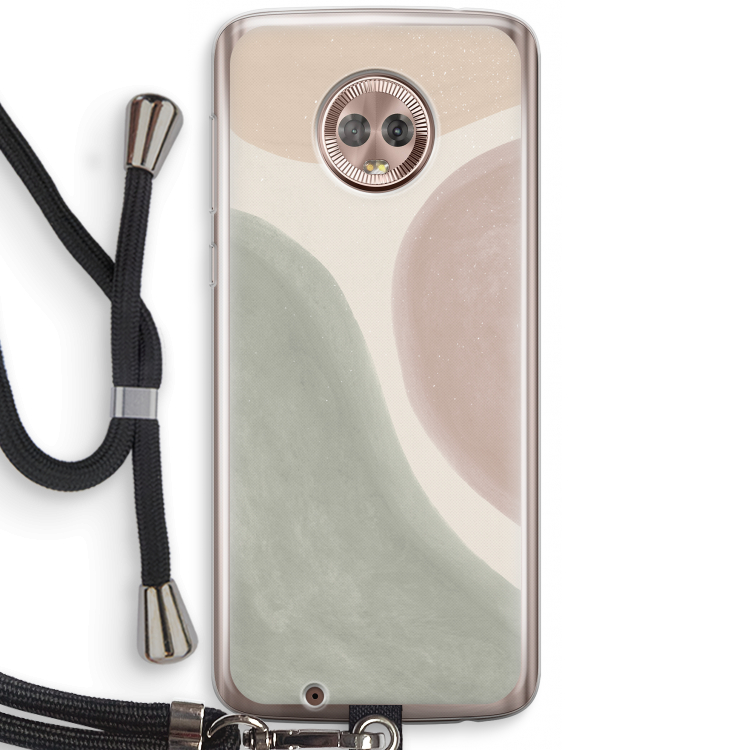 Geo #6: Motorola Moto G6 Transparant Hoesje met koord