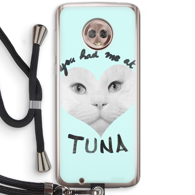 You had me at tuna: Motorola Moto G6 Transparant Hoesje met koord