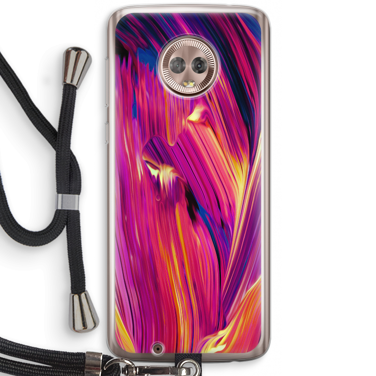 Phoenix: Motorola Moto G6 Transparant Hoesje met koord