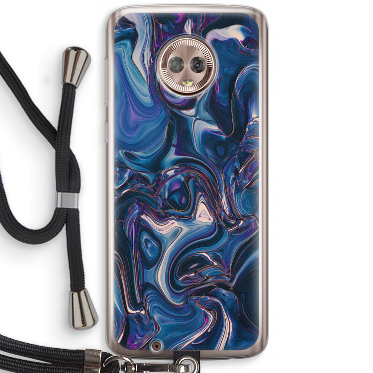 Mirrored Mirage: Motorola Moto G6 Transparant Hoesje met koord
