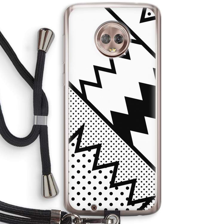 Pop Art #5: Motorola Moto G6 Transparant Hoesje met koord