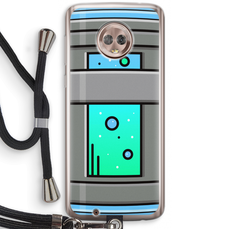 Chug Bottle: Motorola Moto G6 Transparant Hoesje met koord