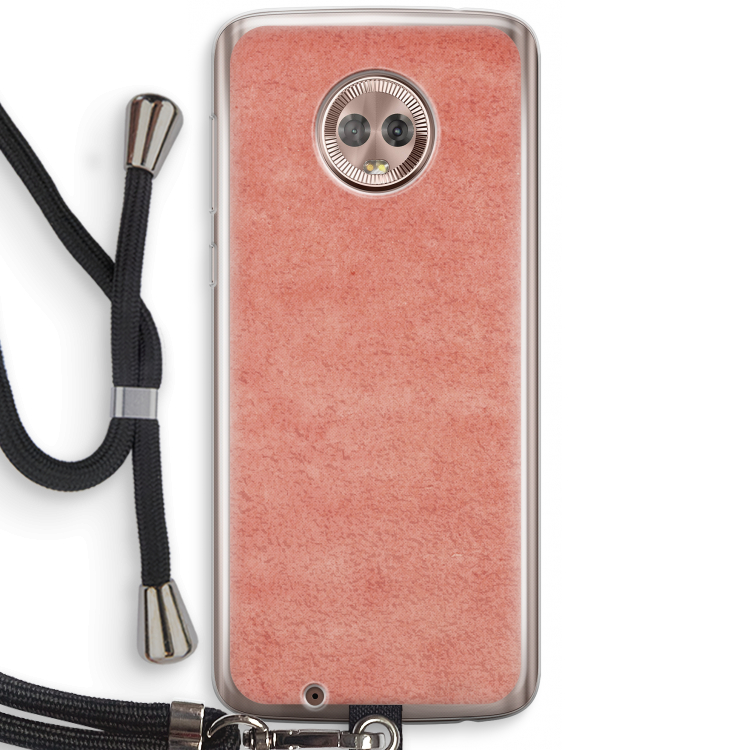 Marrakech Walls: Motorola Moto G6 Transparant Hoesje met koord