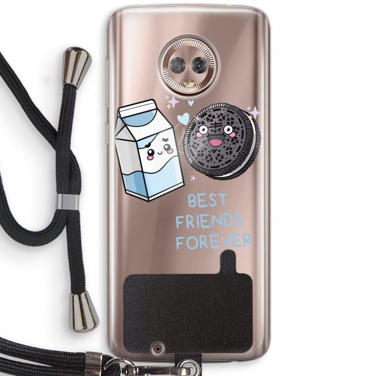 Best Friend Forever: Motorola Moto G6 Transparant Hoesje met koord