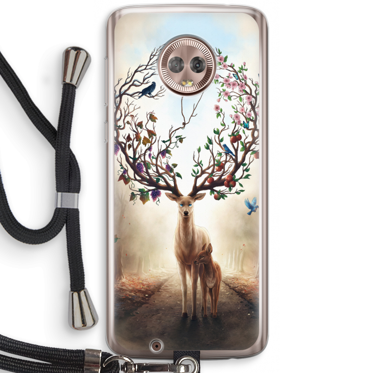 Seasons Change: Motorola Moto G6 Transparant Hoesje met koord