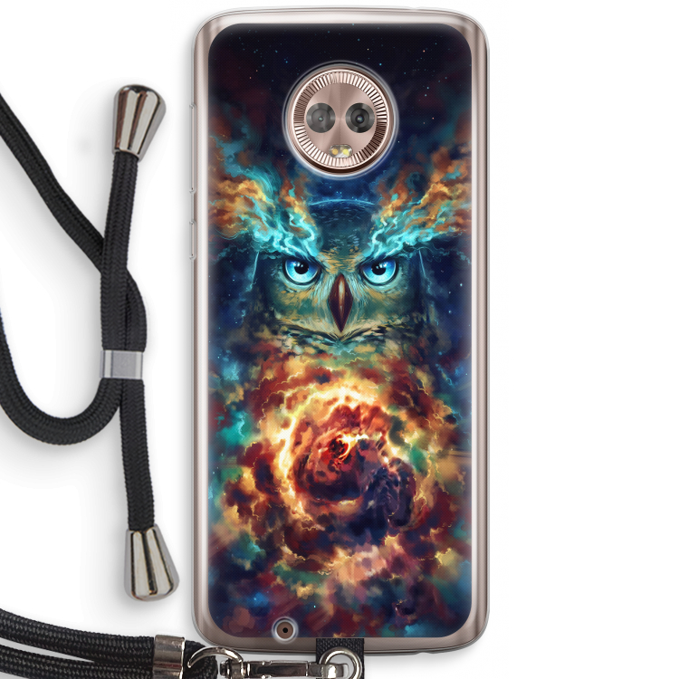 Aurowla: Motorola Moto G6 Transparant Hoesje met koord