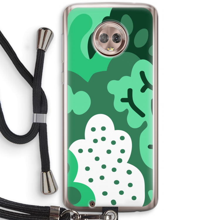 Bushes: Motorola Moto G6 Transparant Hoesje met koord
