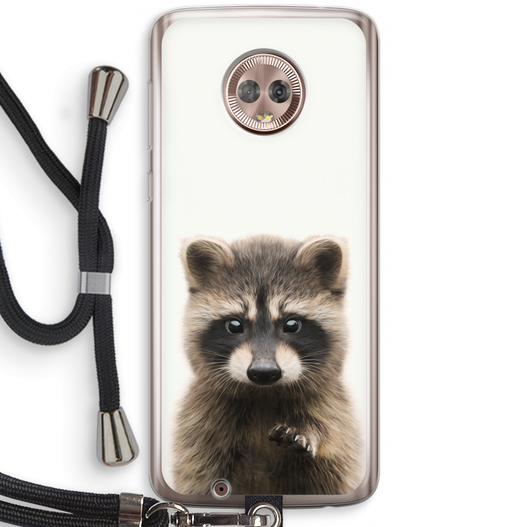 Rocco: Motorola Moto G6 Transparant Hoesje met koord