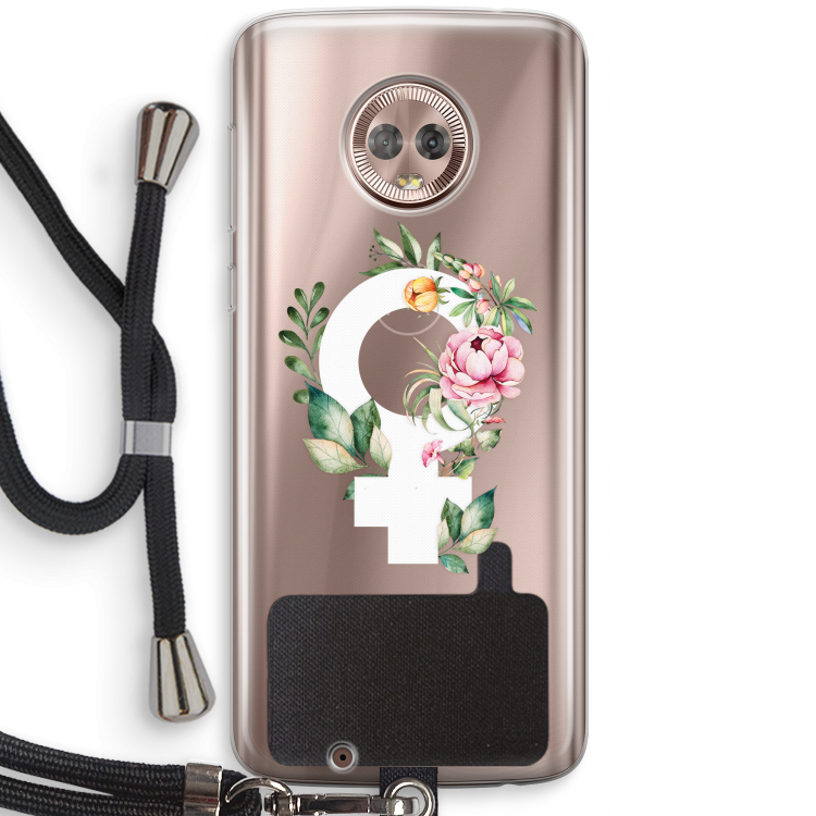 Venus: Motorola Moto G6 Transparant Hoesje met koord
