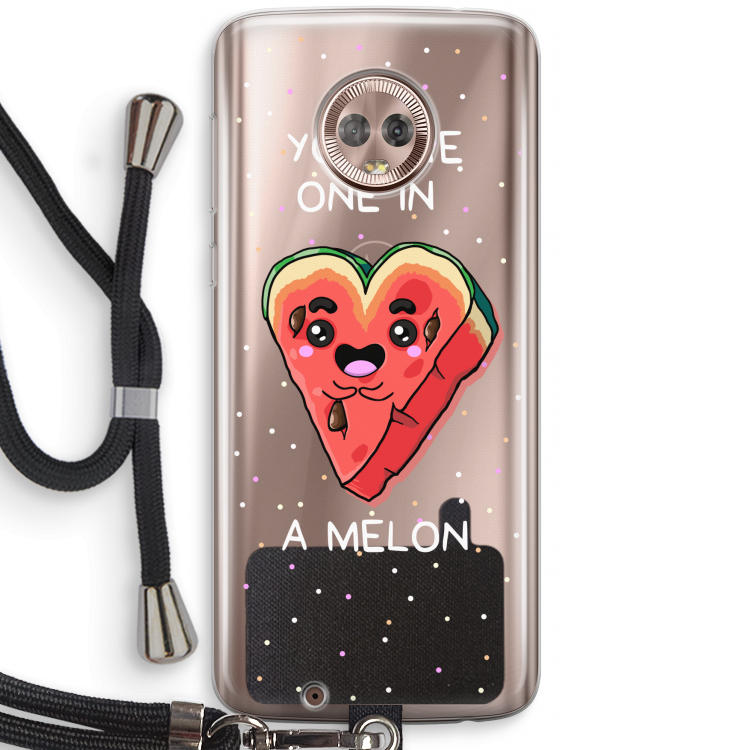 One In A Melon: Motorola Moto G6 Transparant Hoesje met koord