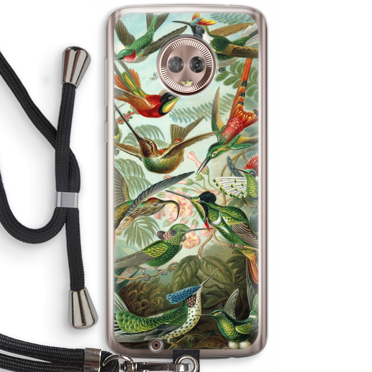 Haeckel Trochilidae: Motorola Moto G6 Transparant Hoesje met koord