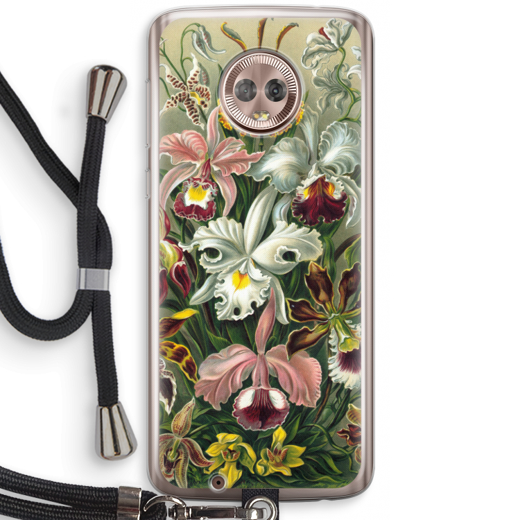 Haeckel Orchidae: Motorola Moto G6 Transparant Hoesje met koord