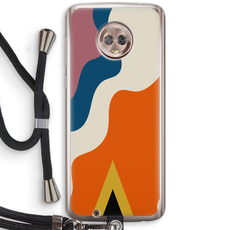 Noor A: Motorola Moto G6 Transparant Hoesje met koord
