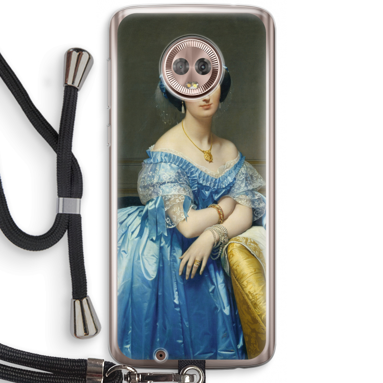 Eleonore: Motorola Moto G6 Transparant Hoesje met koord