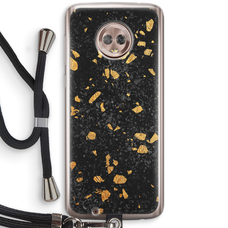 Terrazzo N°7: Motorola Moto G6 Transparant Hoesje met koord
