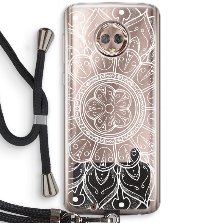 Roses Are Red: Motorola Moto G6 Transparant Hoesje met koord