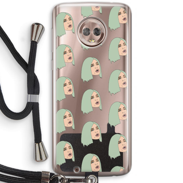 King Kylie: Motorola Moto G6 Transparant Hoesje met koord