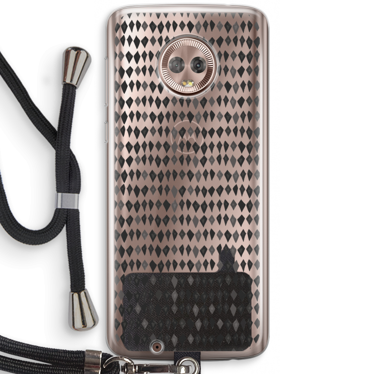 Crazy shapes: Motorola Moto G6 Transparant Hoesje met koord