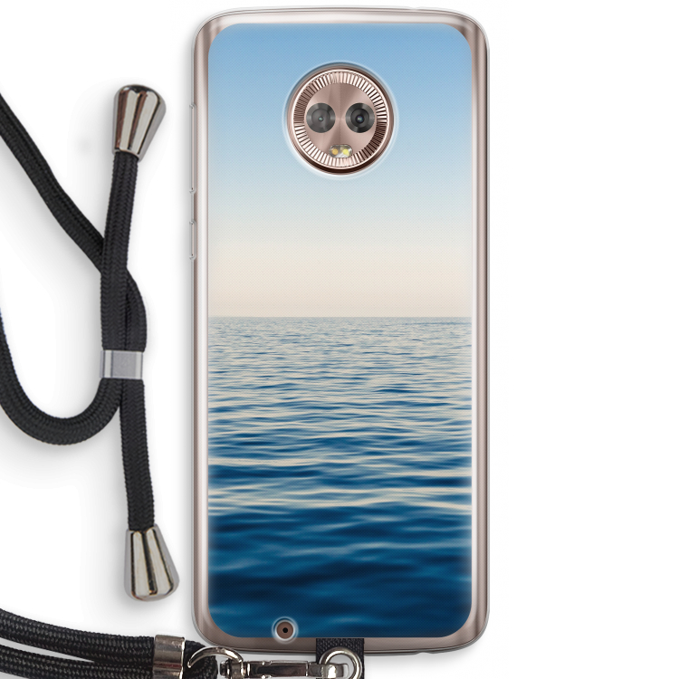 Water horizon: Motorola Moto G6 Transparant Hoesje met koord