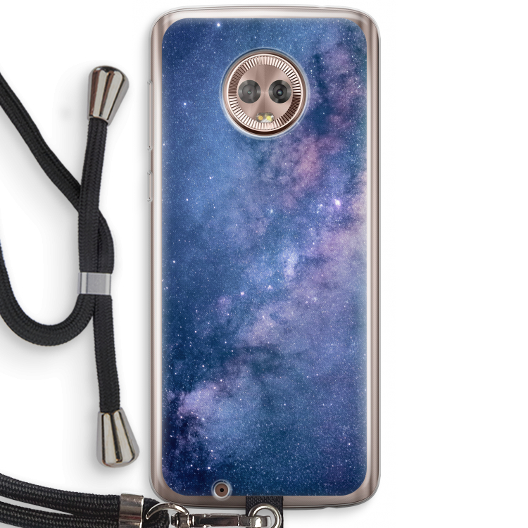 Nebula: Motorola Moto G6 Transparant Hoesje met koord