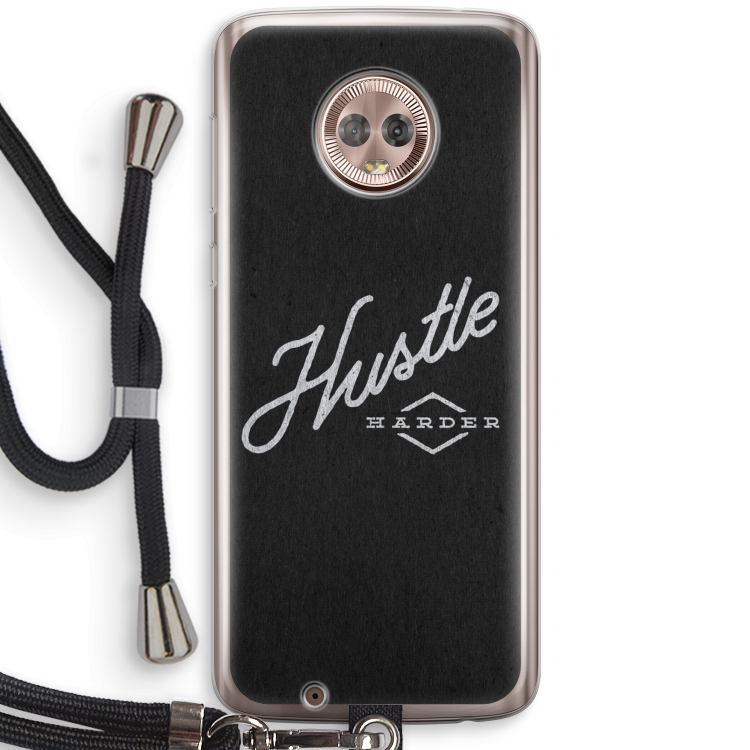 Hustle: Motorola Moto G6 Transparant Hoesje met koord