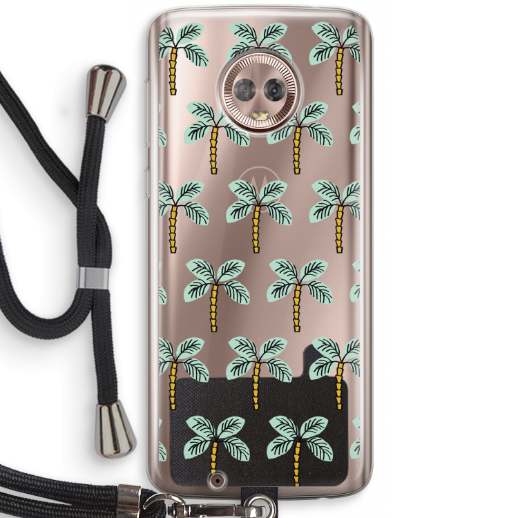 Paradise: Motorola Moto G6 Transparant Hoesje met koord
