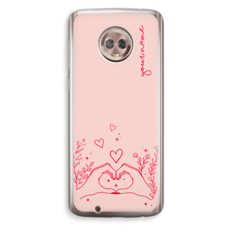 Love is in the air: Motorola Moto G6 Transparant Hoesje